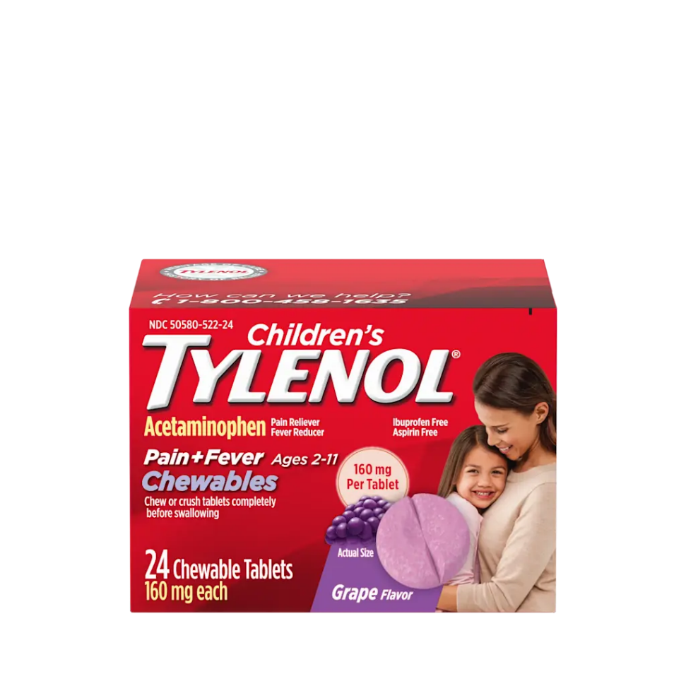 A box of medicine with a picture of a person and a child
AI-generated content may be incorrect.